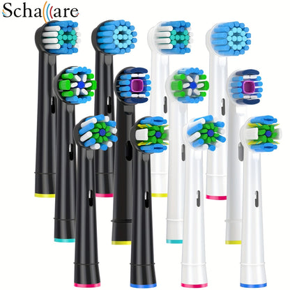 Tandborsthuvuden 12-pack – kompatibla med Oral-B, olika borsttyper