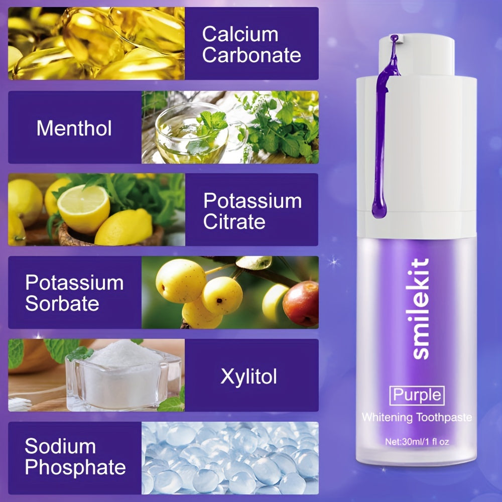 Lila Tandkräm för Vitare Leende