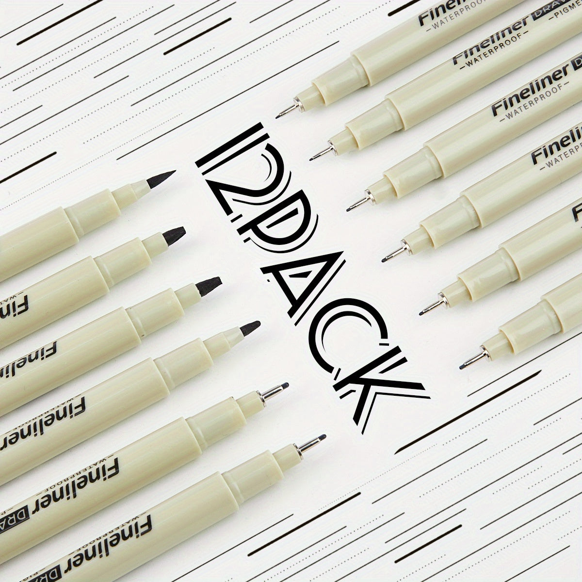 PrecisionArt™ – Fineliner-setti mustalla musteella