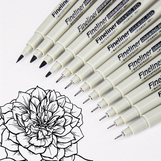 PrecisionArt™ – Fineliner-setti mustalla musteella