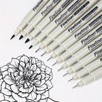 PrecisionArt™ – Fineliner Set med Svart Bläck
