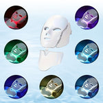 7-Färgs LED Ansikts- & Nackmask – USB-laddad Hudvårdsteknologi