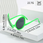 Alien partyglasögon – roliga unisexglasögon för fest & maskerad