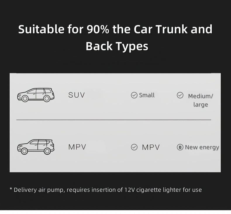 Uppblåsbar Bilmadrass – Resesäng med Kuddar för Camping & Bil