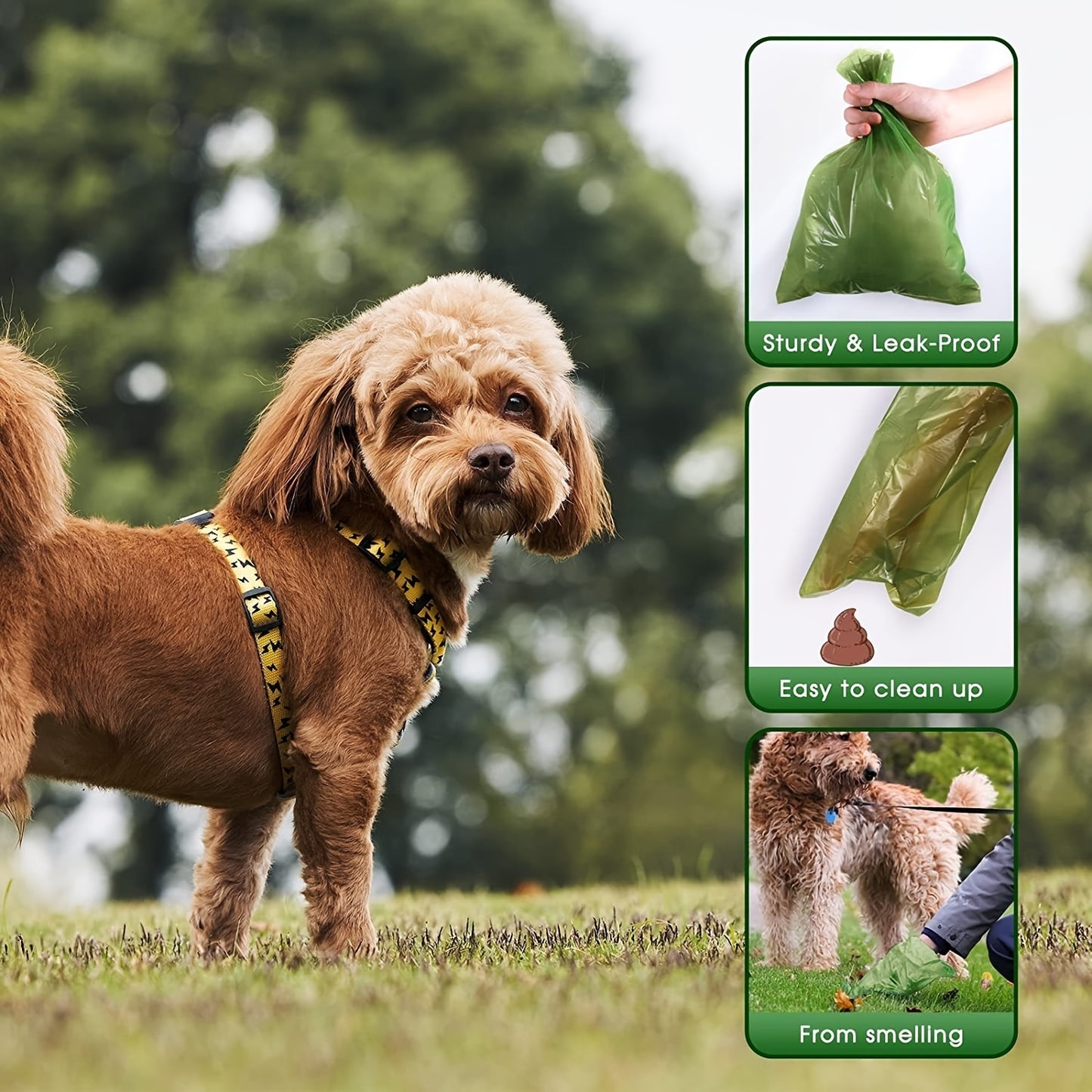 540/210-pack Hundbajspåsar med Söt Tassdesign