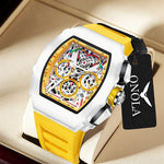 Klocka Martin (herrklocka i vinfat-design med datum, kronograf & vattenskydd 3ATM)