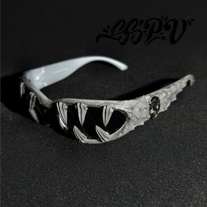 Modeglasögon – amerikansk stil med resin-dekoration