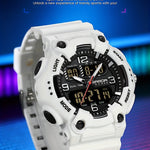 Klocka Tobias (digital herrklocka med dubbeltid, alarm & vattenskydd 50 m)