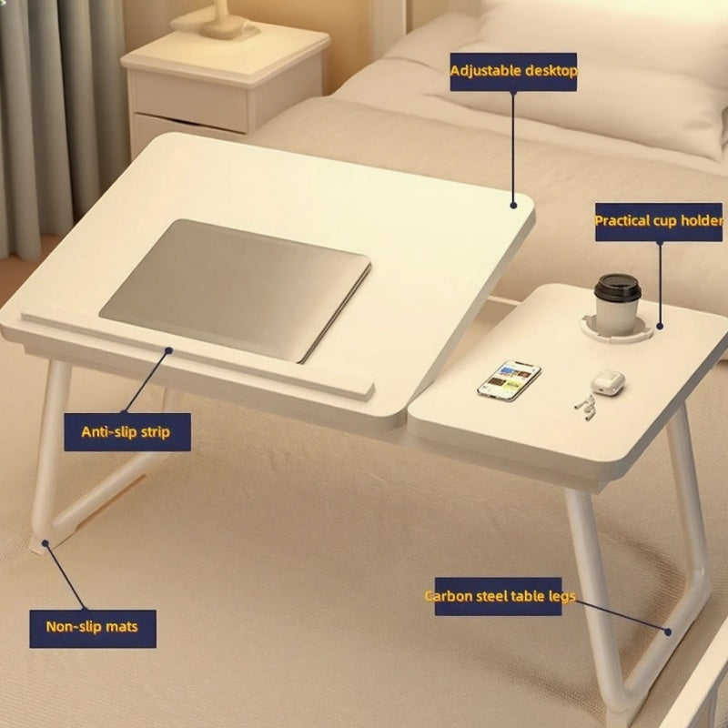 Fällbart laptopsbord aluminium – portabelt skrivbord för dator & hemkontor