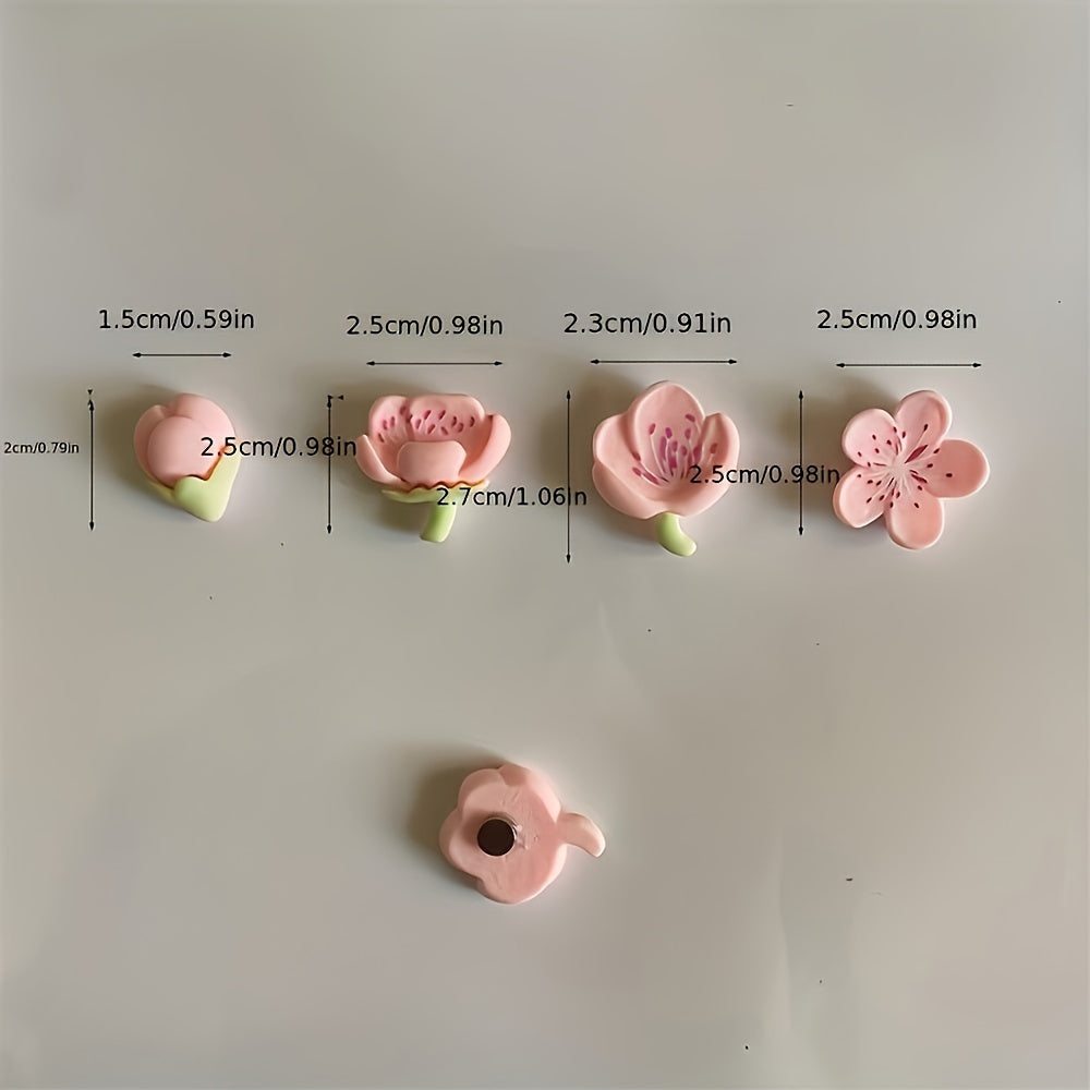 BlomMagnet™ – 12-pack Rosa Persikoblommor