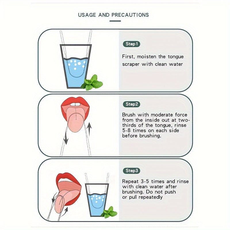Tongue Scraper™ – Ruostumattomasta teräksestä valmistettu kielikaavin raikkaaseen hengitykseen