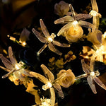 FjärilsLjusslinga™ – Solcellsljusslinga med 20 LED