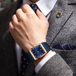 Klocka Henrik (herrklocka med meshband i stilren design)