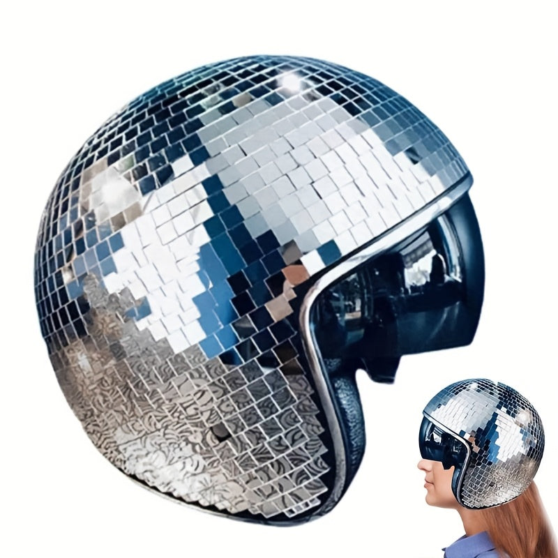 Discoboll hjälm – spegelhjälm för fest & scen