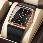 Klocka Henrik (herrklocka med meshband i stilren design)