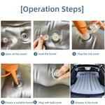 Uppblåsbar Bilmadrass – Resesäng med Kuddar för Camping & Bil