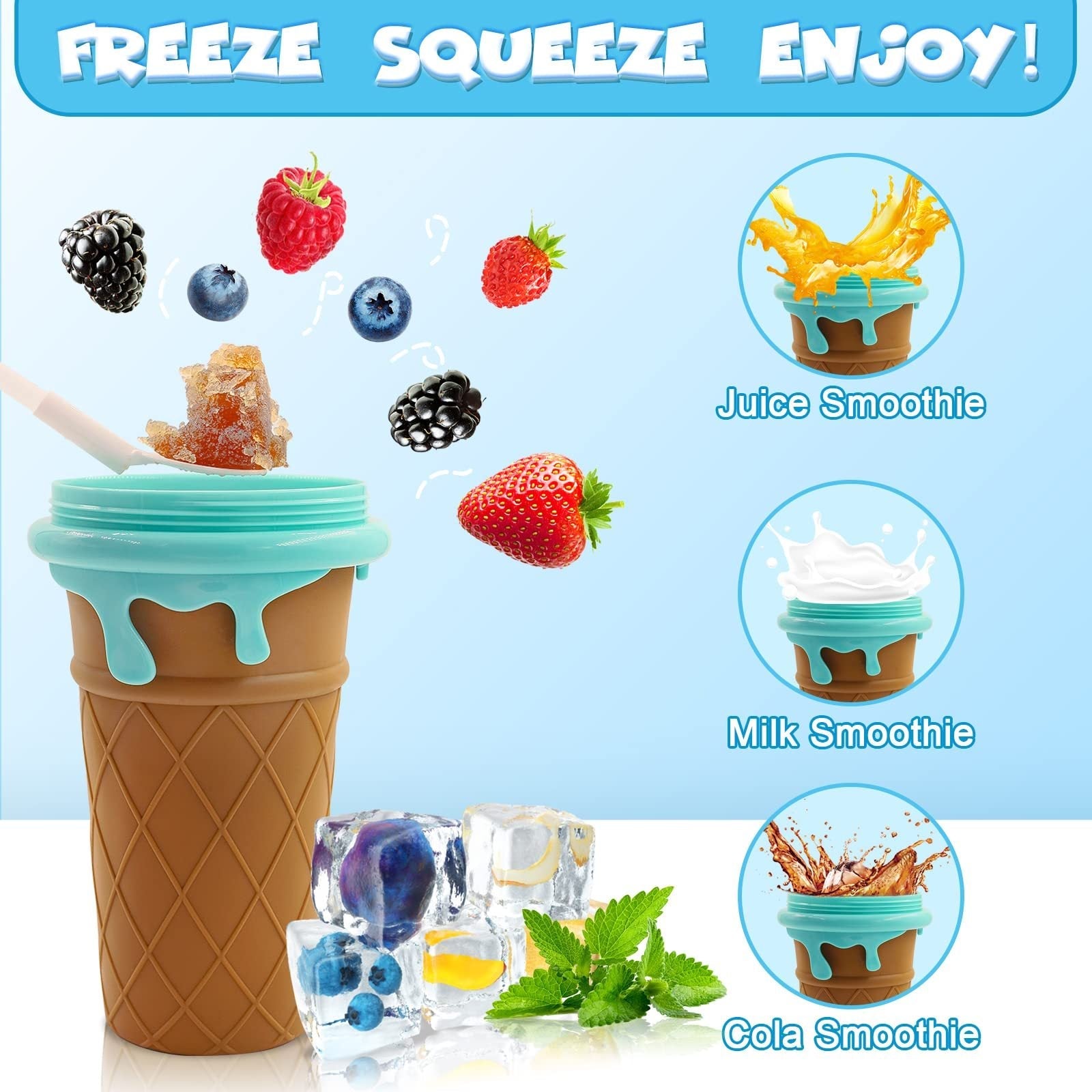 SlushCup™ – Stor Slushmugg för Sommar och Smoothies 500ml