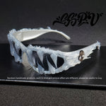 Motebriller - amerikansk stil med harpiksdekorasjon