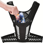 LättRyggsäck™ – Svart Löp-/Cykelryggsäck med Fickor