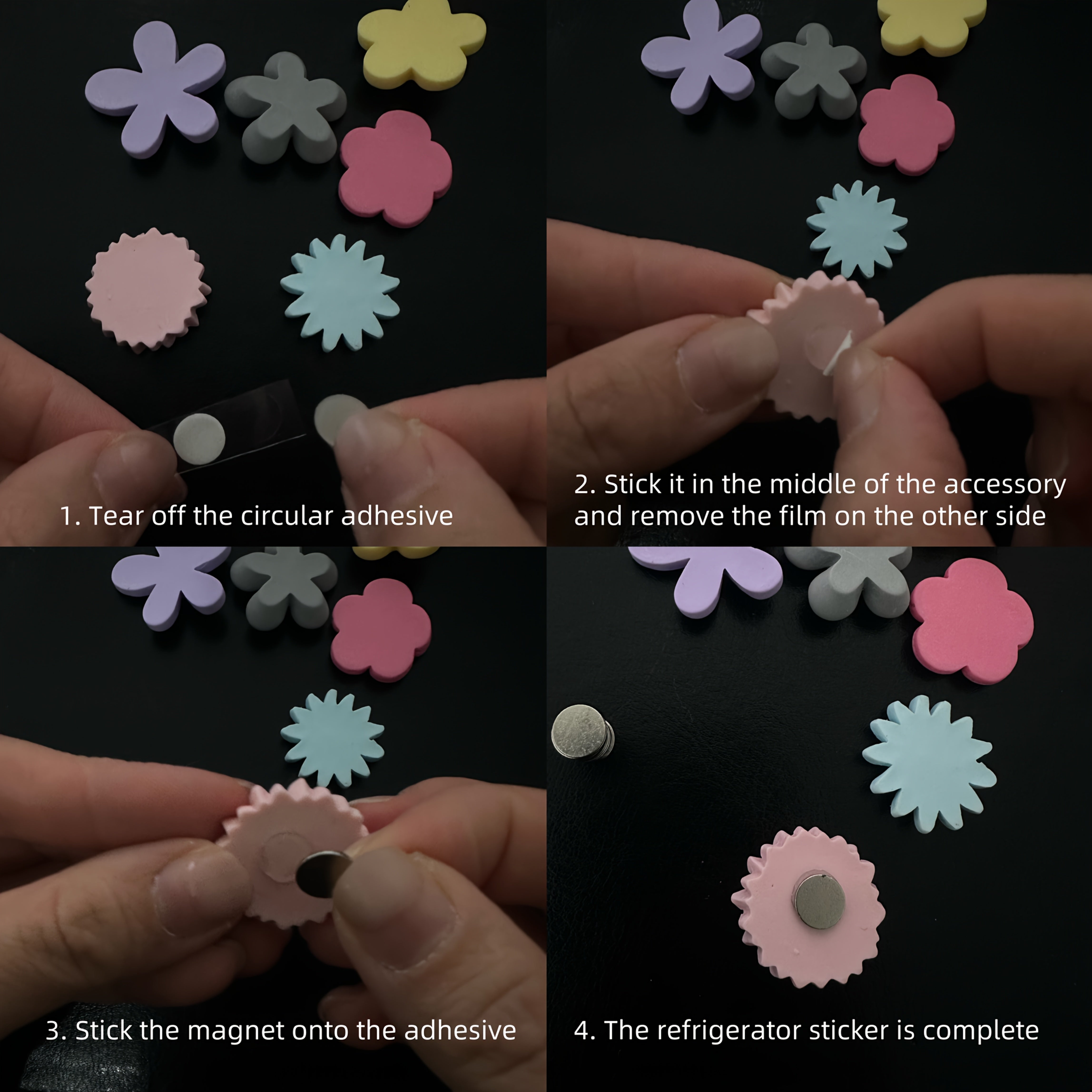 BlomMagnet™ – 12-pack Rosa Persikoblommor