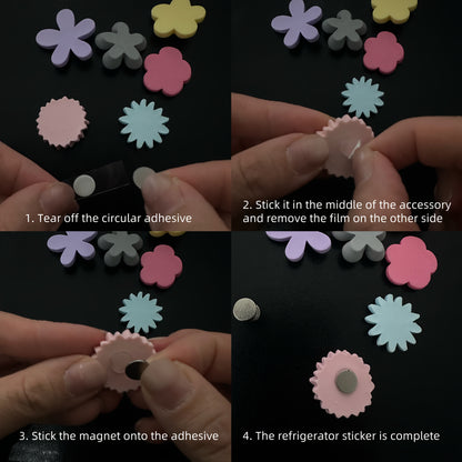 BlomMagnet™ – 12 kpl vaaleanpunaisia ​​persikankukkia