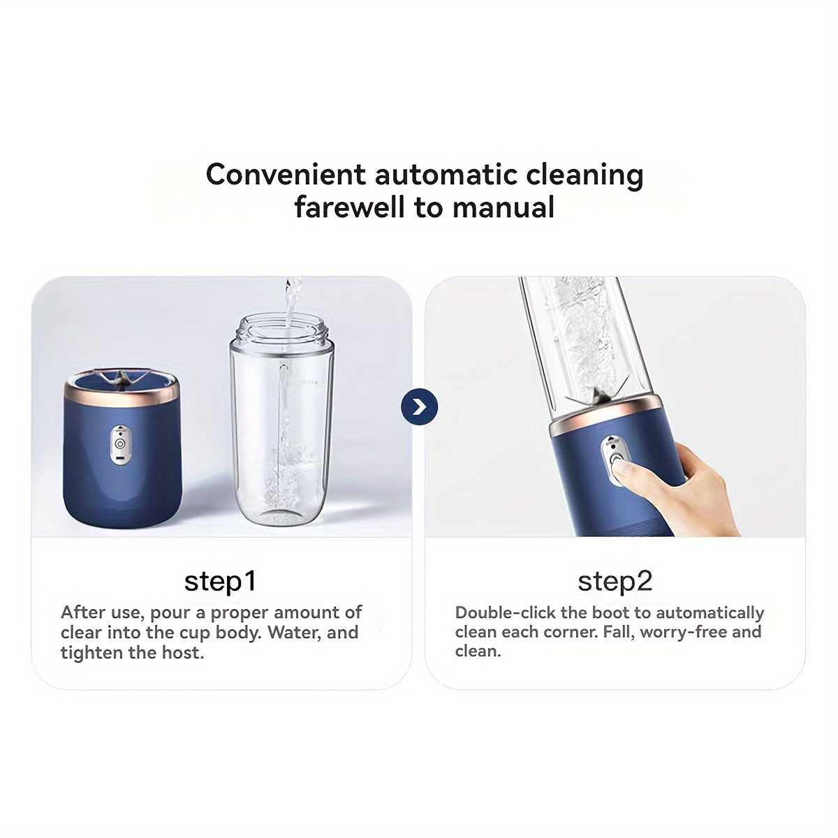 JuiceGo™ – Portabel Elektrisk Blender 400ml