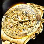 Klocka Adrian (lyxig herrklocka i rostfritt stål med kronograf)