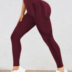 Höga Träningstights med Push-Up Effekt – Perfekta för Gym & Yoga