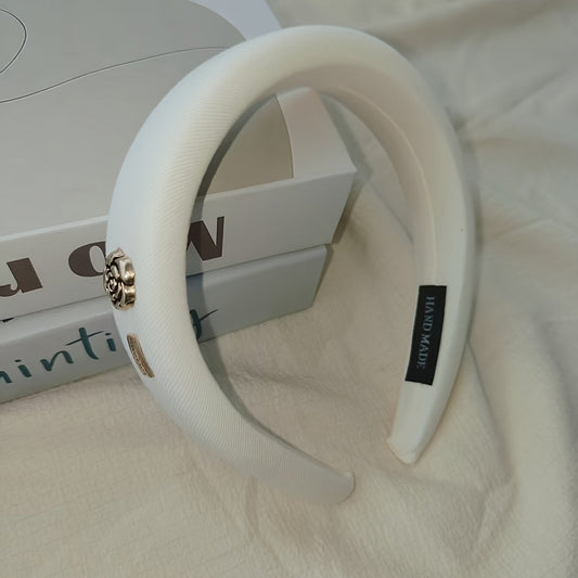 RosBand – Mjukt hårband rosdekor