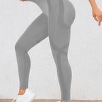 Höga Träningstights med Push-Up Effekt – Perfekta för Gym & Yoga
