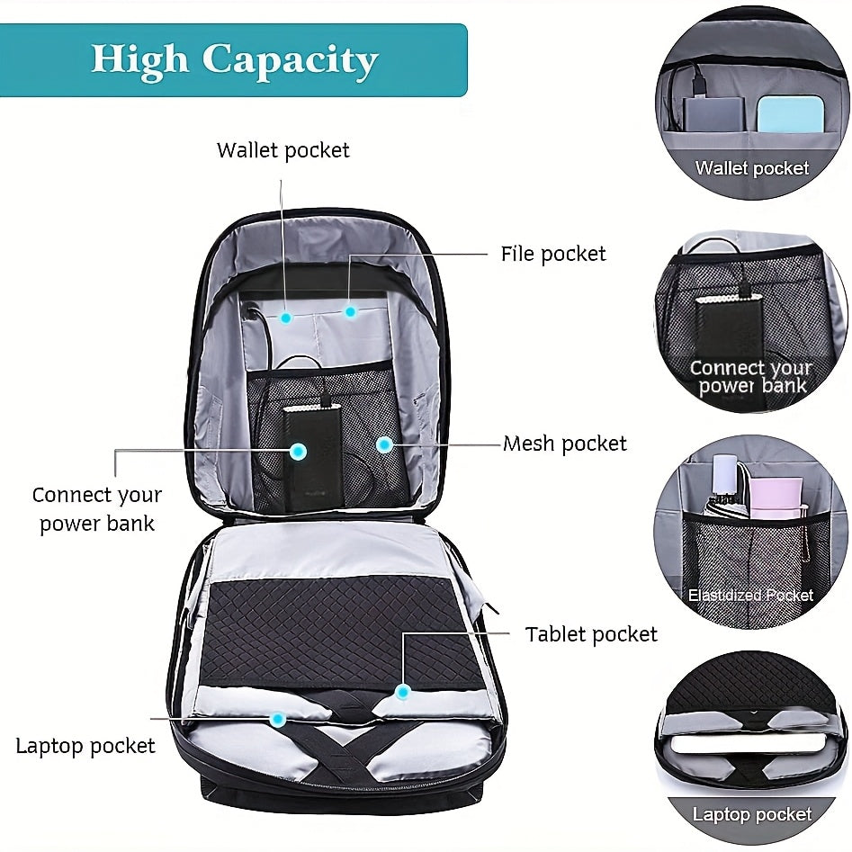 LED-Ryggsäck med Fullfärgsdisplay, Programmerbar