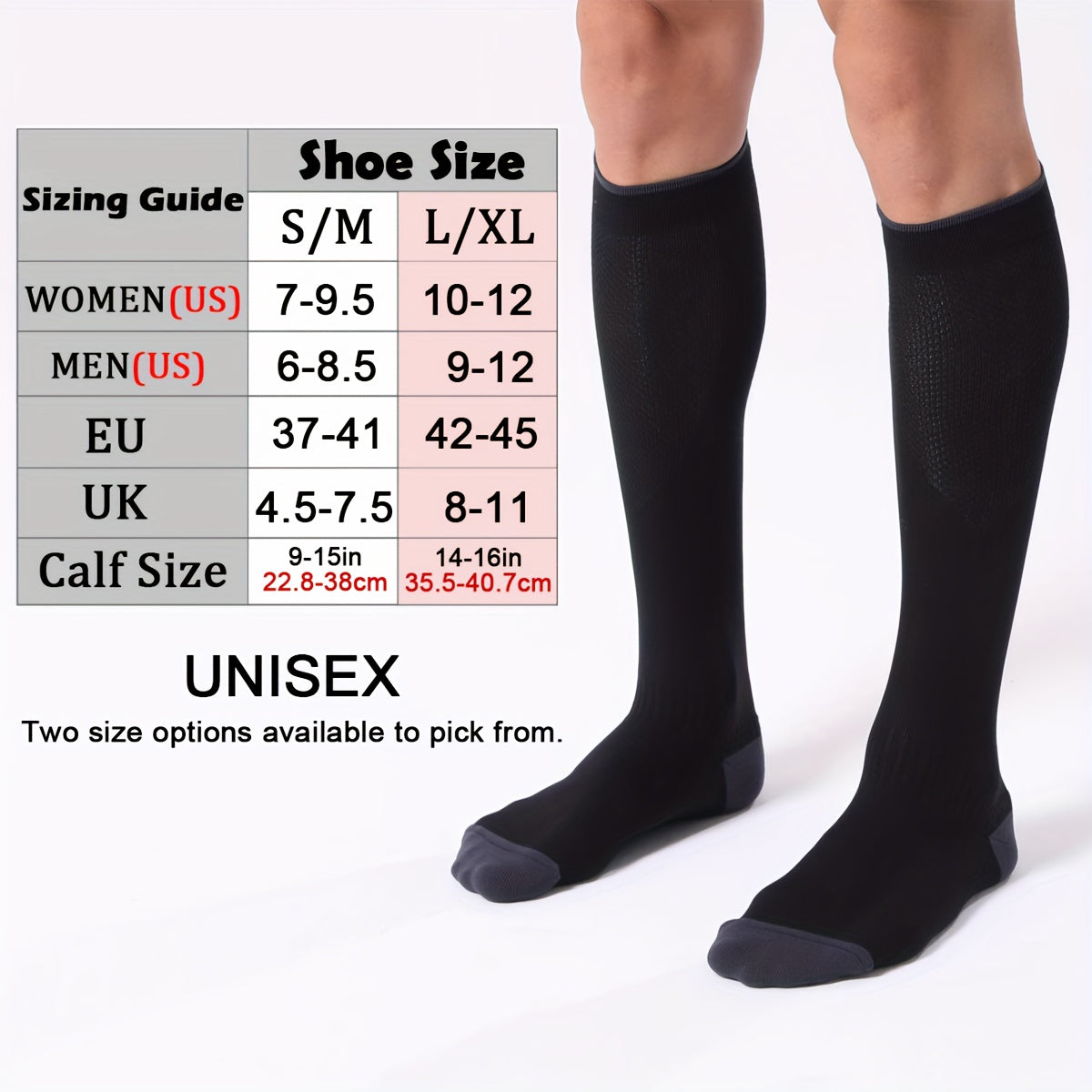 KompressionsStrumpor™ – Unisex Knästrumpor för Sport & Resa