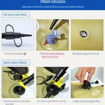 2-3 Personers Uppblåsbar Kajak med Paddlar