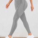 Höga Träningstights med Push-Up Effekt – Perfekta för Gym & Yoga