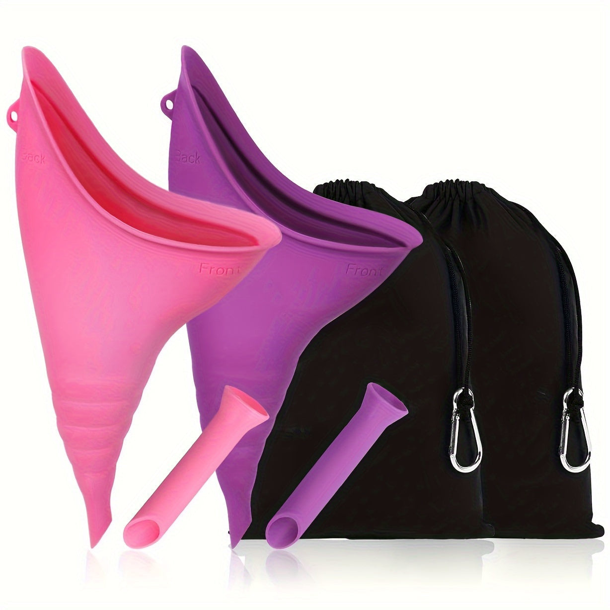 Portabel Silikonurinbehållare för Kvinnor – Hopfällbar