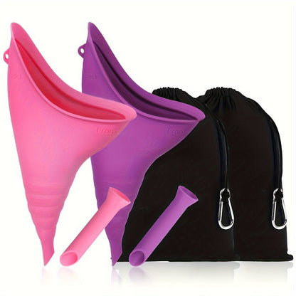 Portabel Silikonurinbehållare för Kvinnor – Hopfällbar