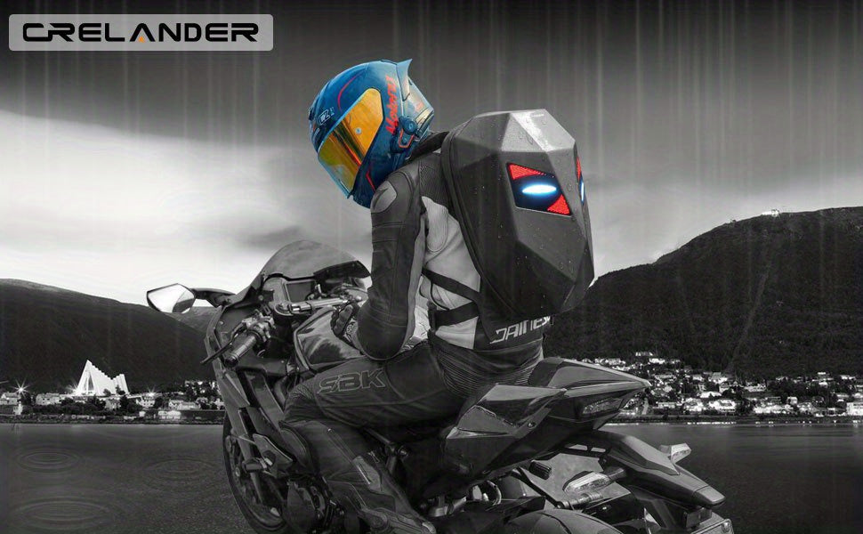 LED Ryggsäck med Programmerbar RGB-Belysning