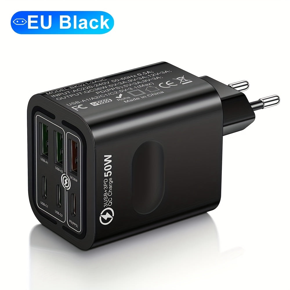 Pikalaturi – 6-porttinen USB-C