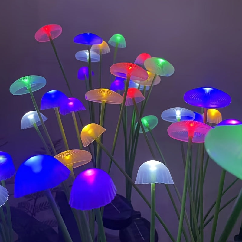SvamplampaSol™ – Solcellslampa med 6 LED för Trädgård