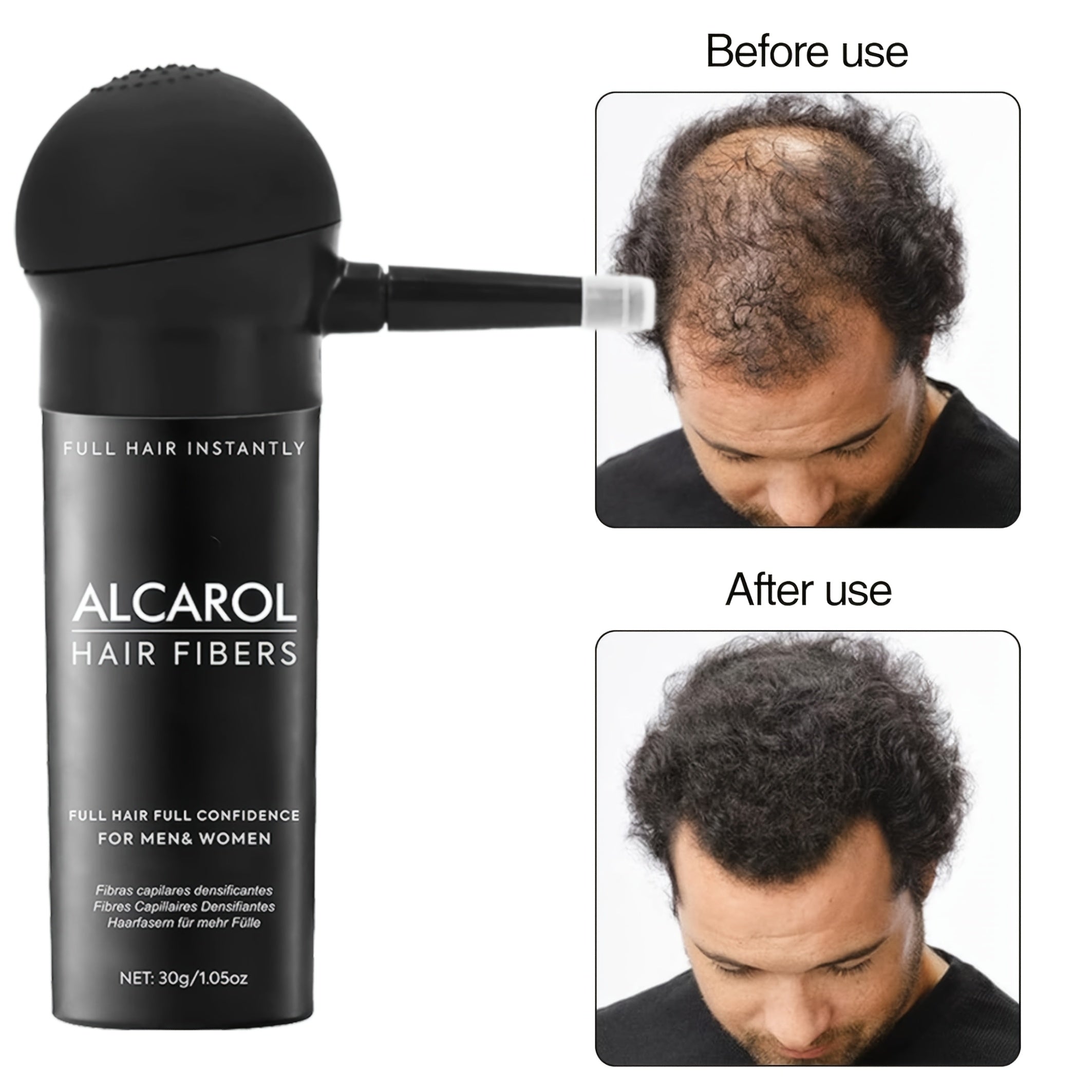 Tjockande Fiberpulver för Hår