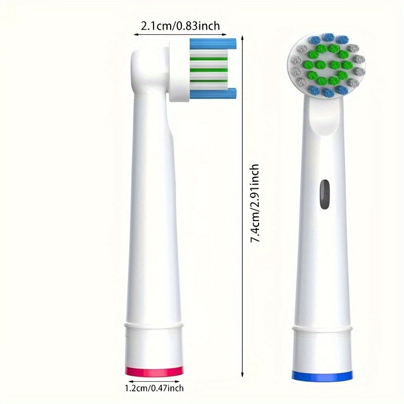 Tandborsthuvuden 16 st – kompatibla med Oral-B eltandborste, mjuka borst