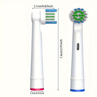 Tandborsthuvuden 16 st – kompatibla med Oral-B eltandborste, mjuka borst