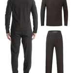 Svett Set™ – 2-delat Träningsset med Långärmat & Byxor