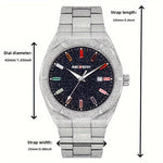 Klocka Mattias (stilren herrklocka med datum & nattbelysning)