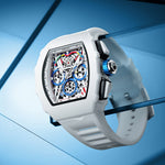 Klocka Martin (herrklocka i vinfat-design med datum, kronograf & vattenskydd 3ATM)