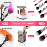 BrushClean™ – 3-i-1 Makeupborstrengörare & Torkare