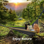 Extra Stor Camping Hängmatta – 3x2 m med Tillbehör