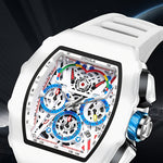 Klocka Martin (herrklocka i vinfat-design med datum, kronograf & vattenskydd 3ATM)