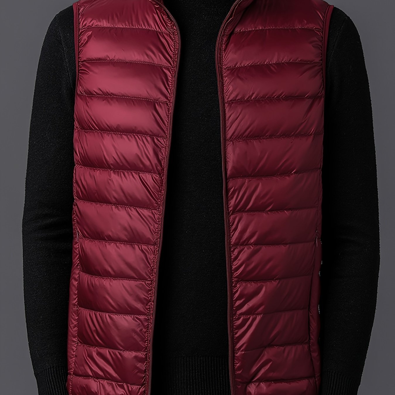 Herrväst ståkrage – lätt väst för vår & höst