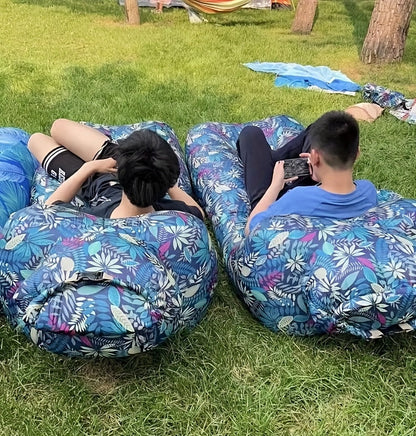 Uppblåsbar Campingfåtölj med Snabb Uppblåsning